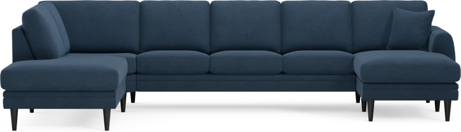 Eden - 3-sits soffa med divan vänster och schäslong höger - Blå