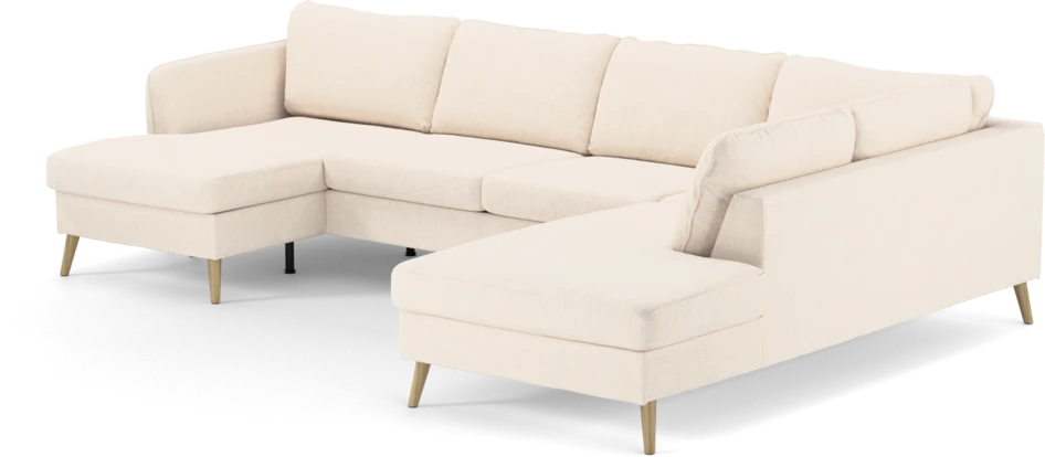 County - 3-sits soffa med schäslong vänster och divan höger - Vit