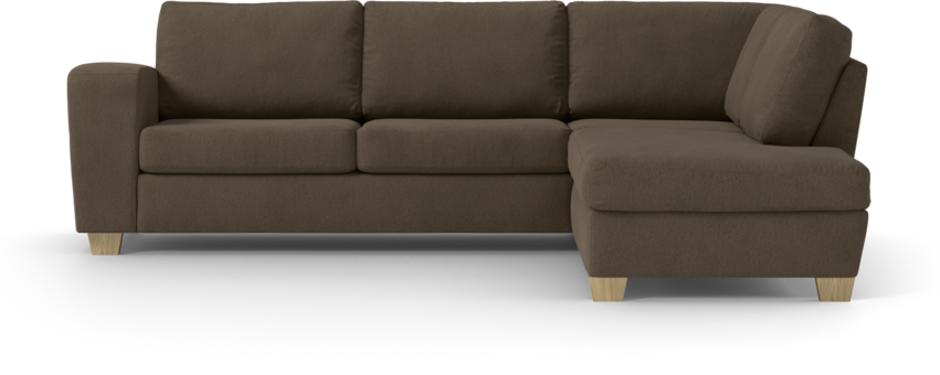 Friday - 2,5-sits soffa med divan höger - Brun