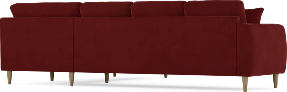 Eden - Hörnsoffa, 3+2-sits - Röd
