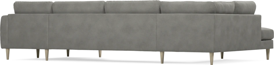 Bridge - 3-sits soffa med divan vänster och schäslong höger - Grå