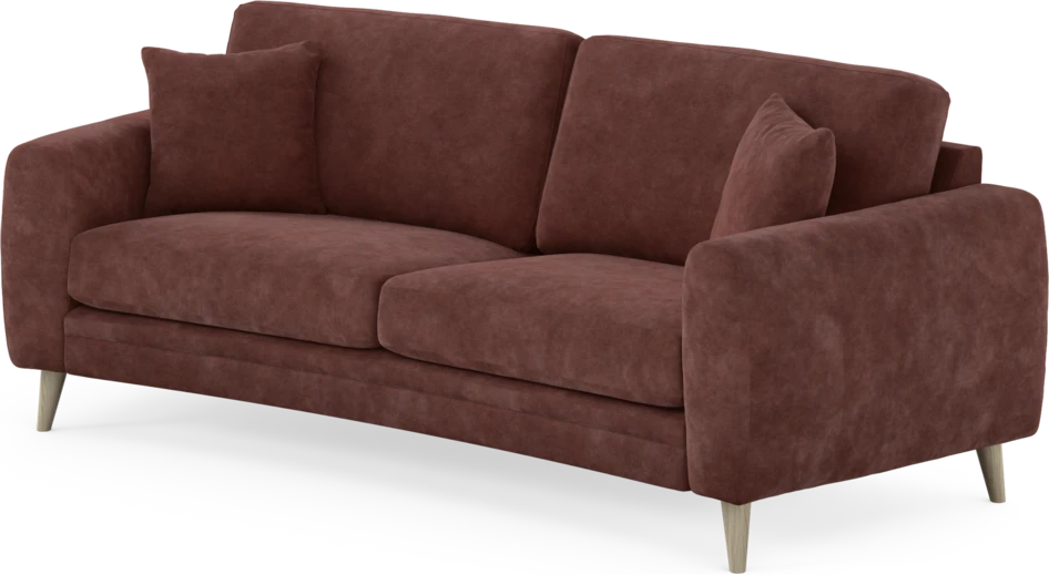 Eden - 2,5-sits soffa svängd - Röd
