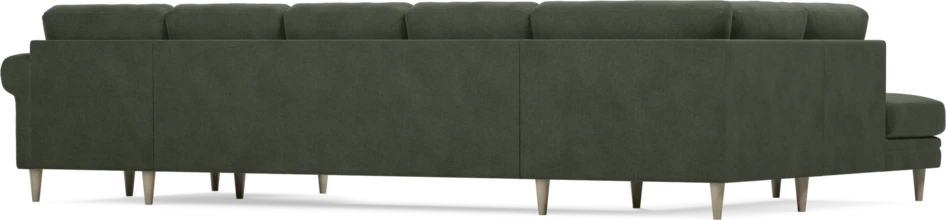 Eden - 3-sits soffa med divan vänster och schäslong höger - Grön