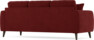 Eden - 3-sits soffa - Röd