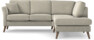 Eden - 2-sits soffa med divan - Brun