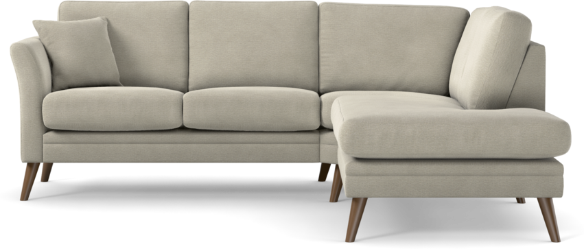Eden - 2-sits soffa med divan - Brun
