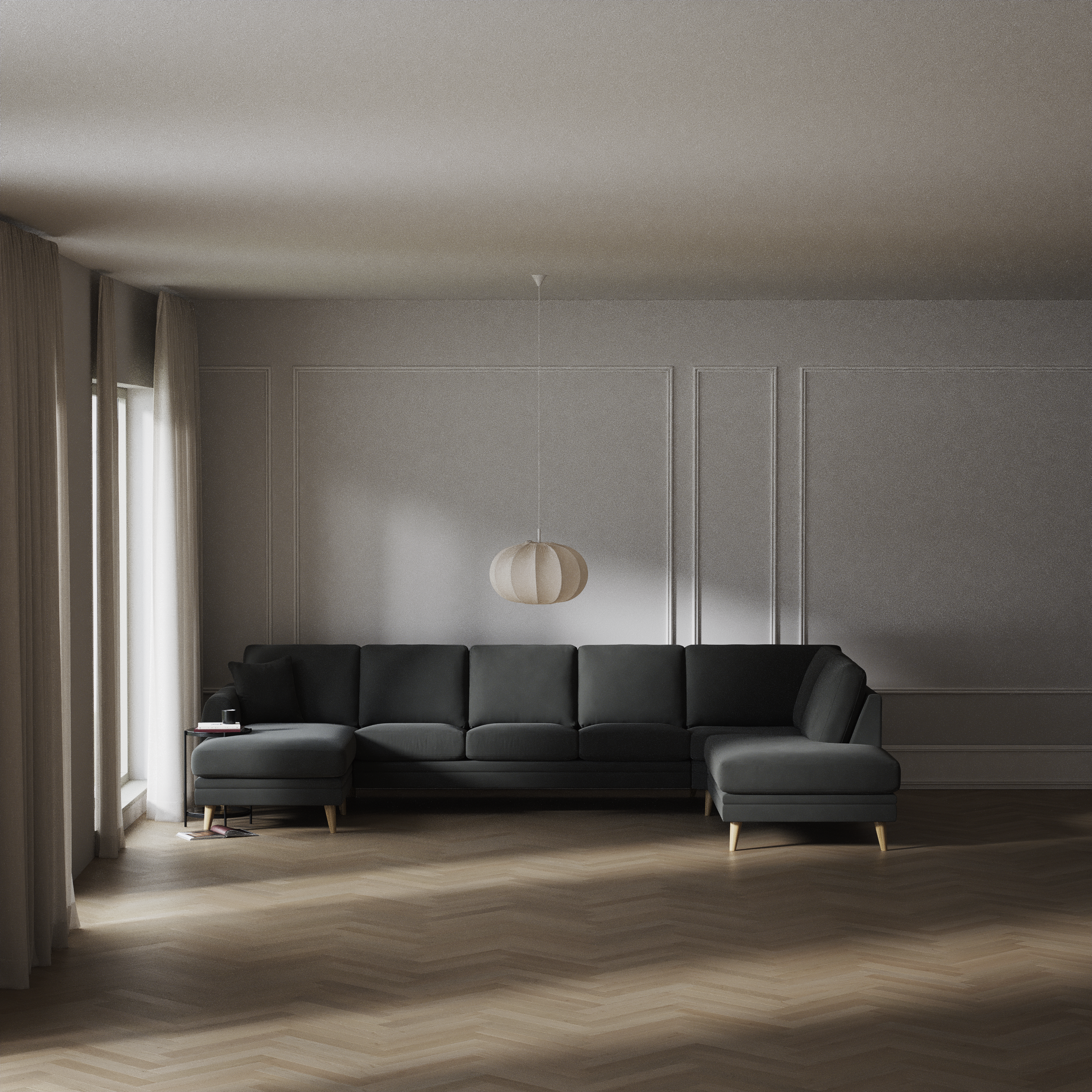 Eden - 3-sits soffa med schäslong vänster och divan höger - inspiration