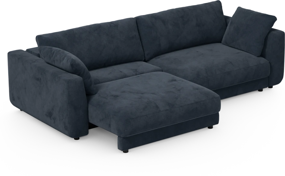 Amie - Bäddsoffa 4-sits - Blå