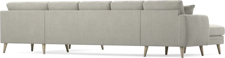 Eden - 3-sits soffa med schäslong vänster och divan höger - Grå