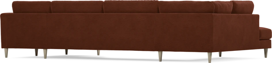 Bridge - 3-sits soffa med divan vänster och schäslong höger - Orange