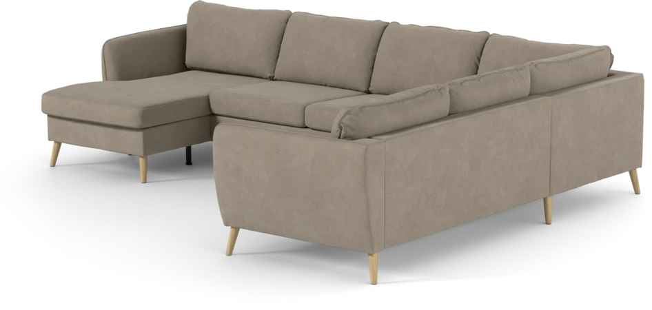 County - Hörnsoffa, 3+2-sits med schäslong vänster - Beige