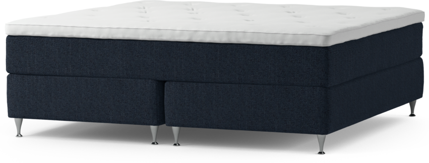 Delux Exclusive - Kontinentalsäng, dubbelsäng med bäddmadrass och sängben