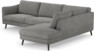 Madison Lux - 3-sits soffa med divan höger - Grå