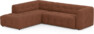Bella - 3-sits soffa med divan vänster - Orange