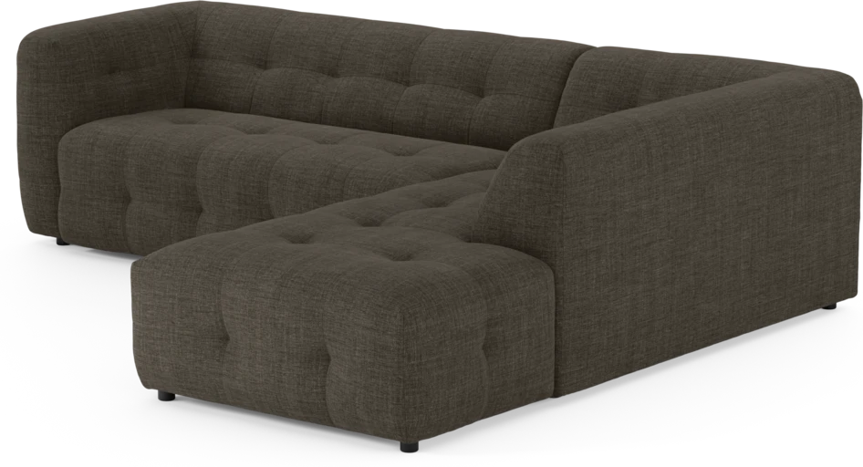 Bella - 3-sits soffa med divan höger - Brun