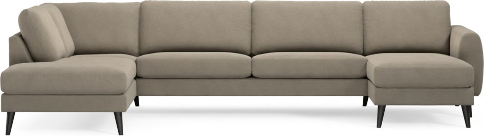 Bridge - 3-sits soffa med divan vänster och schäslong höger - Beige