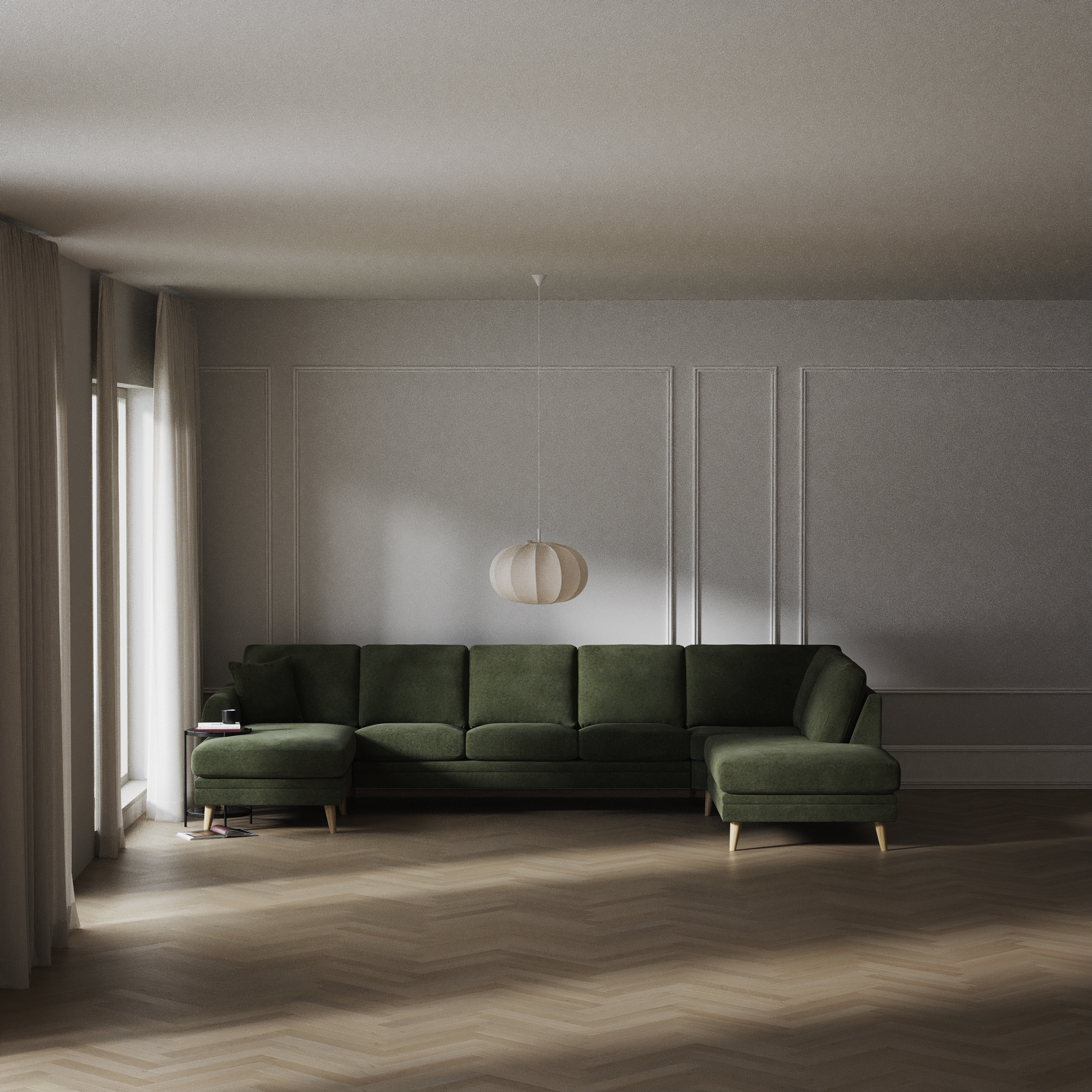 Eden - 3-sits soffa med schäslong vänster och divan höger - inspiration