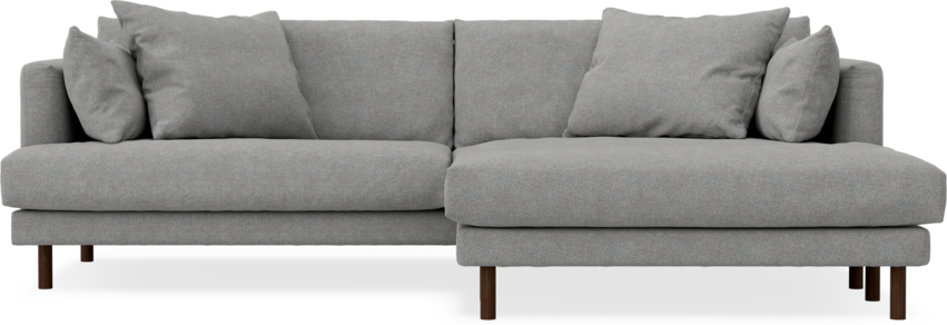 Harper - 4-sits med schäslong XL höger - Grå