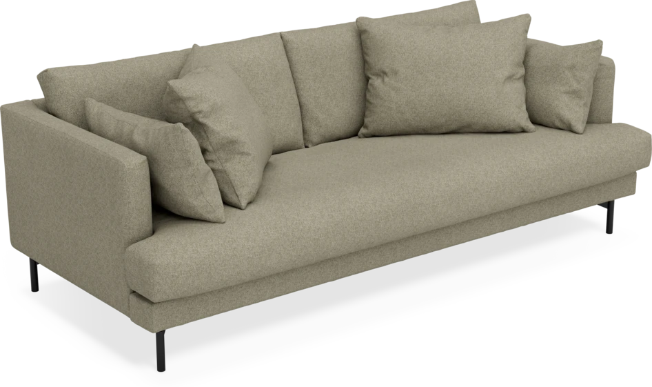 Harper - 3-sits soffa, hel dyna - Beige