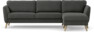 Bridge - 3-sits soffa med schäslong höger - Grå