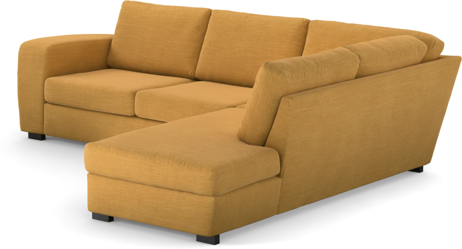 Friday - 2,5-sits soffa med divan höger - Gul