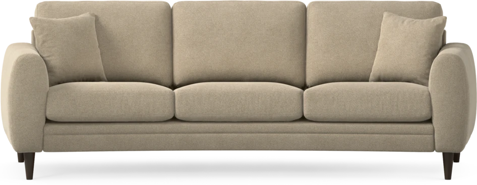 Eden - 3-sits soffa svängd - Beige