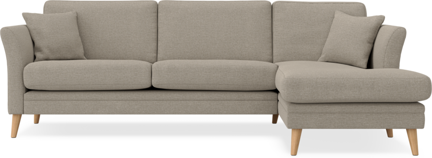 Eden - 2,5-sits soffa med schäslong - Beige