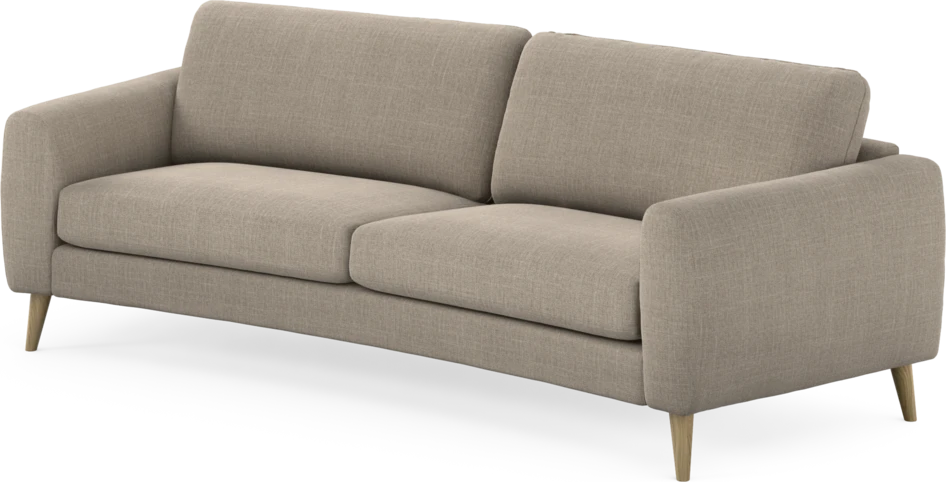 Bridge - 3-sits soffa svängd - Beige