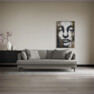 Harper - 3-sits soffa, hel dyna - Beige