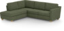 Friday - 2,5-sits soffa med divan vänster - Grön