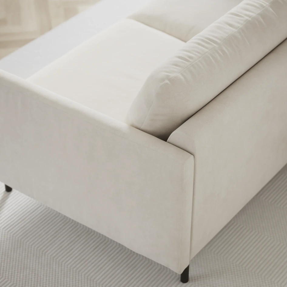 Madison Lux - Hörnsoffa 2+3-sits, hörn 2 - Vit