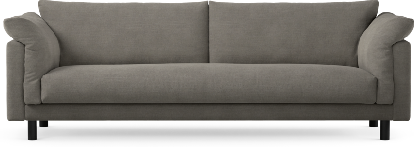 Cherrie - 4-sits soffa, hel dyna, fast klädsel - Grå
