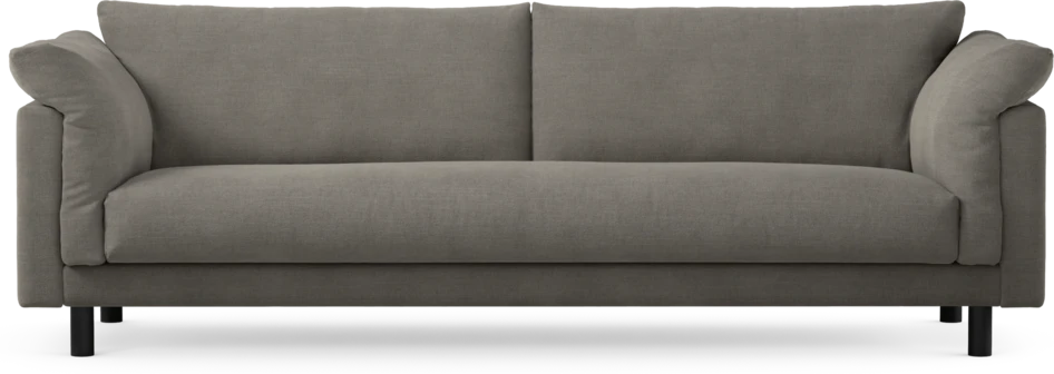 Cherrie - 4-sits soffa, hel dyna, fast klädsel - Grå