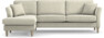Eden - 2,5-sits soffa med schäslong - Beige