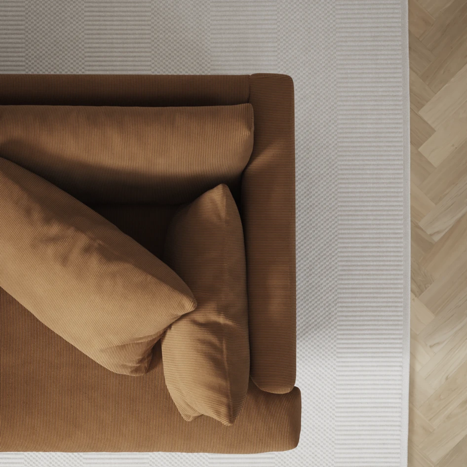 Harper - 3-sits soffa - Gul
