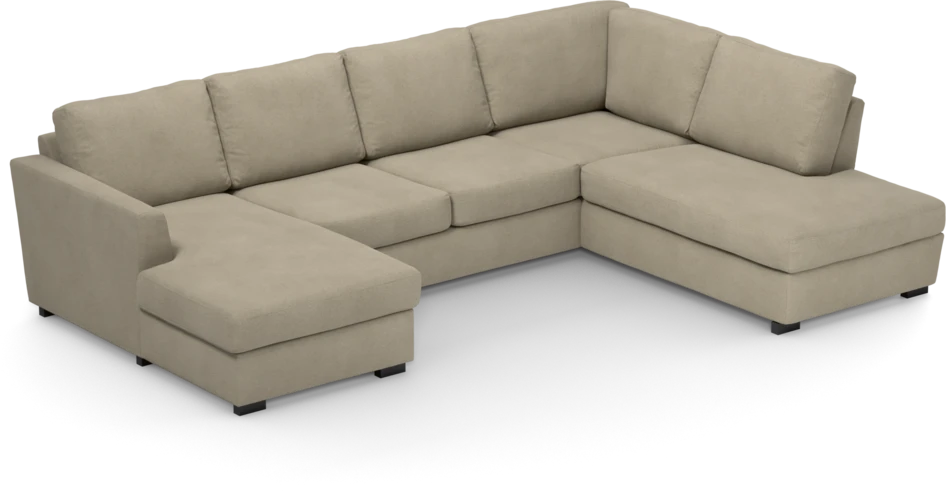 Friday - 3-sits soffa med schäslong vänster och divan höger - Beige