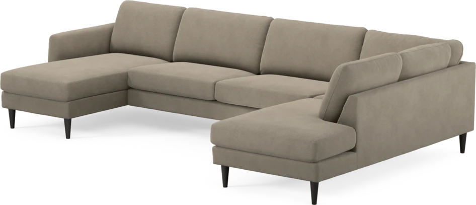 Bridge - 3-sits soffa med schäslong vänster och divan höger - Beige