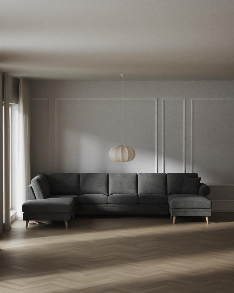 Eden - 3-sits soffa med divan vänster och schäslong höger - inspiration