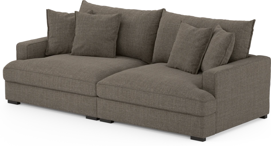 Rossi - 3-sits soffa - Brun