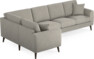 Eden - Hörnsoffa, 1+3-sits - Grå