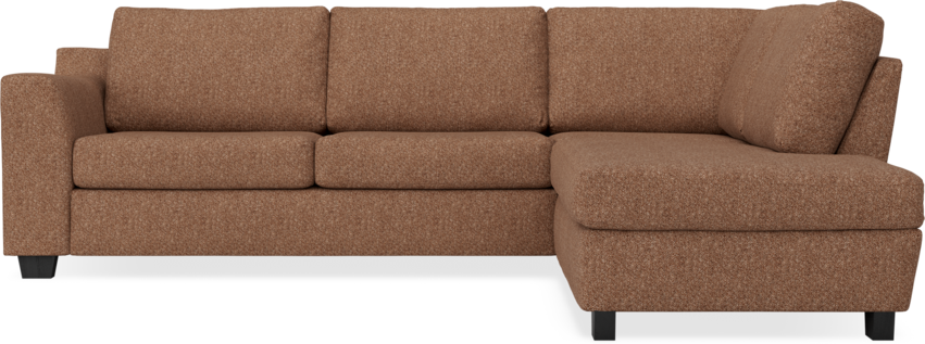 Friday - 2,5-sits soffa med divan höger - Orange