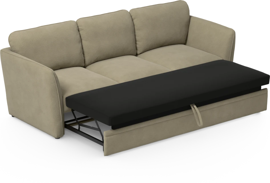 Öland - Bäddsoffa 3-sits, längsbäddad - Beige