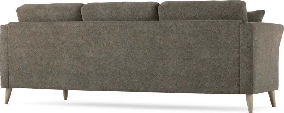 Eden - 3-sits soffa svängd - Brun