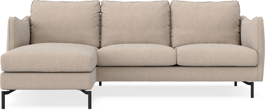 Madison Lux - 2-sits soffa med schäslong vänster - Beige