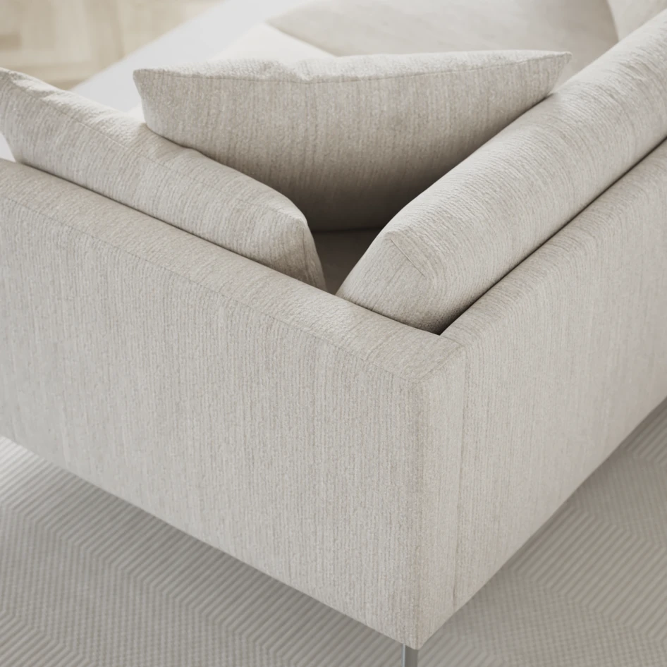 Harper - 3-sits soffa, hel dyna - Vit