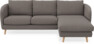 Madison Lux - 2-sits soffa med schäslong höger - Brun