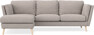 Madison Lux - 2-sits soffa med schäslong vänster - Beige