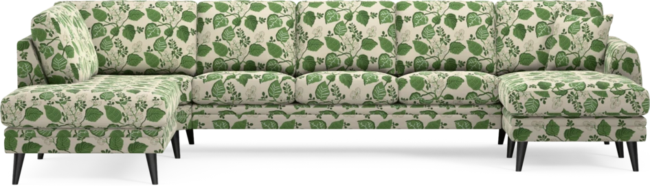 Eden - 3-sits soffa med divan vänster och schäslong höger - Flerfärgad