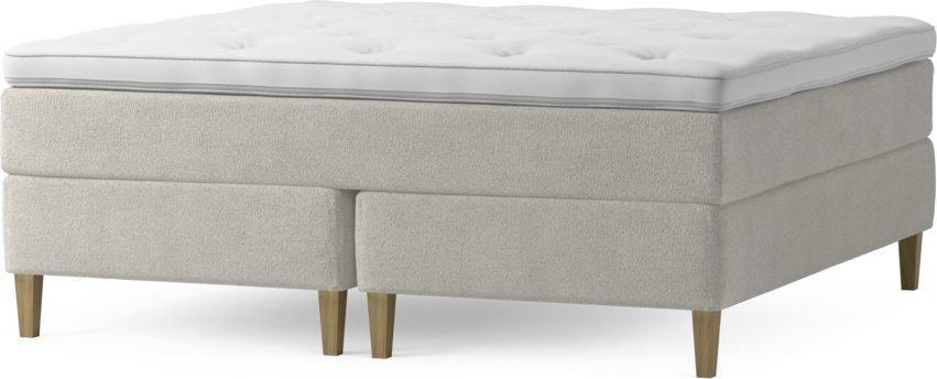 Delux Dream - Kontinentalsäng, dubbelsäng med bäddmadrass och sängben