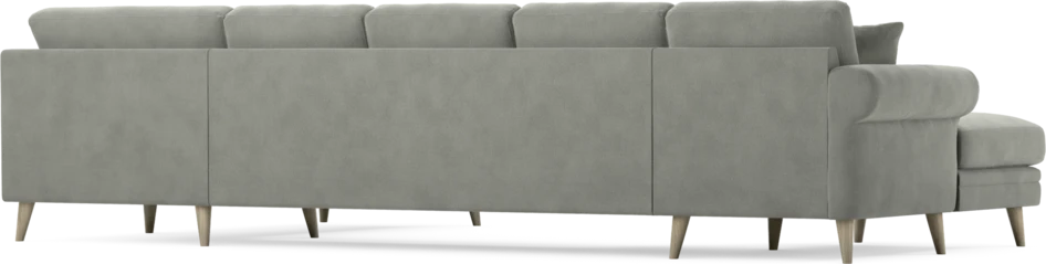 Eden - 3-sits soffa med schäslong vänster och divan höger - Grå